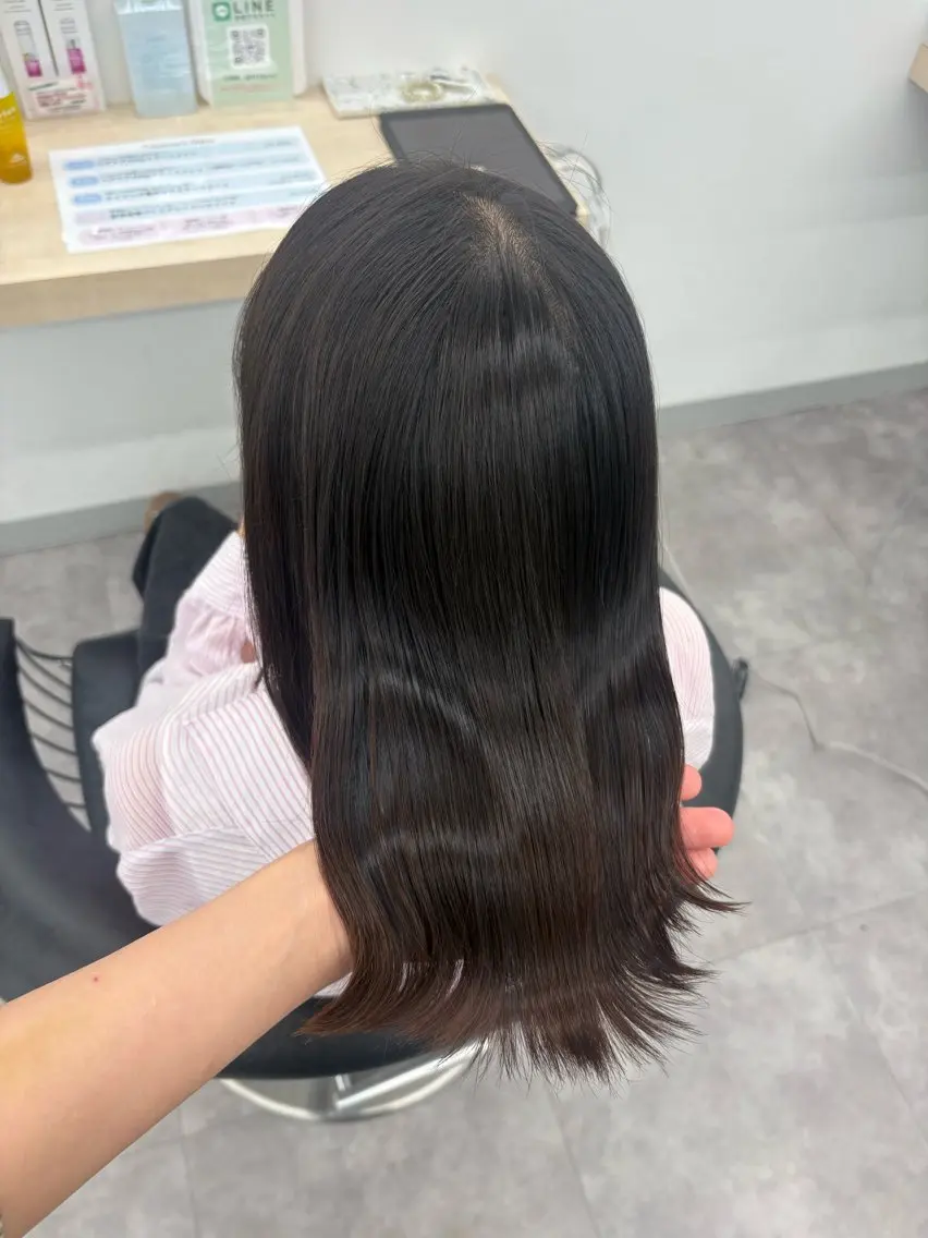 ミディアム トリートメント トリートメント 艶カラー/アレンジ 🎀 菅野 彩音のヘアスタイル