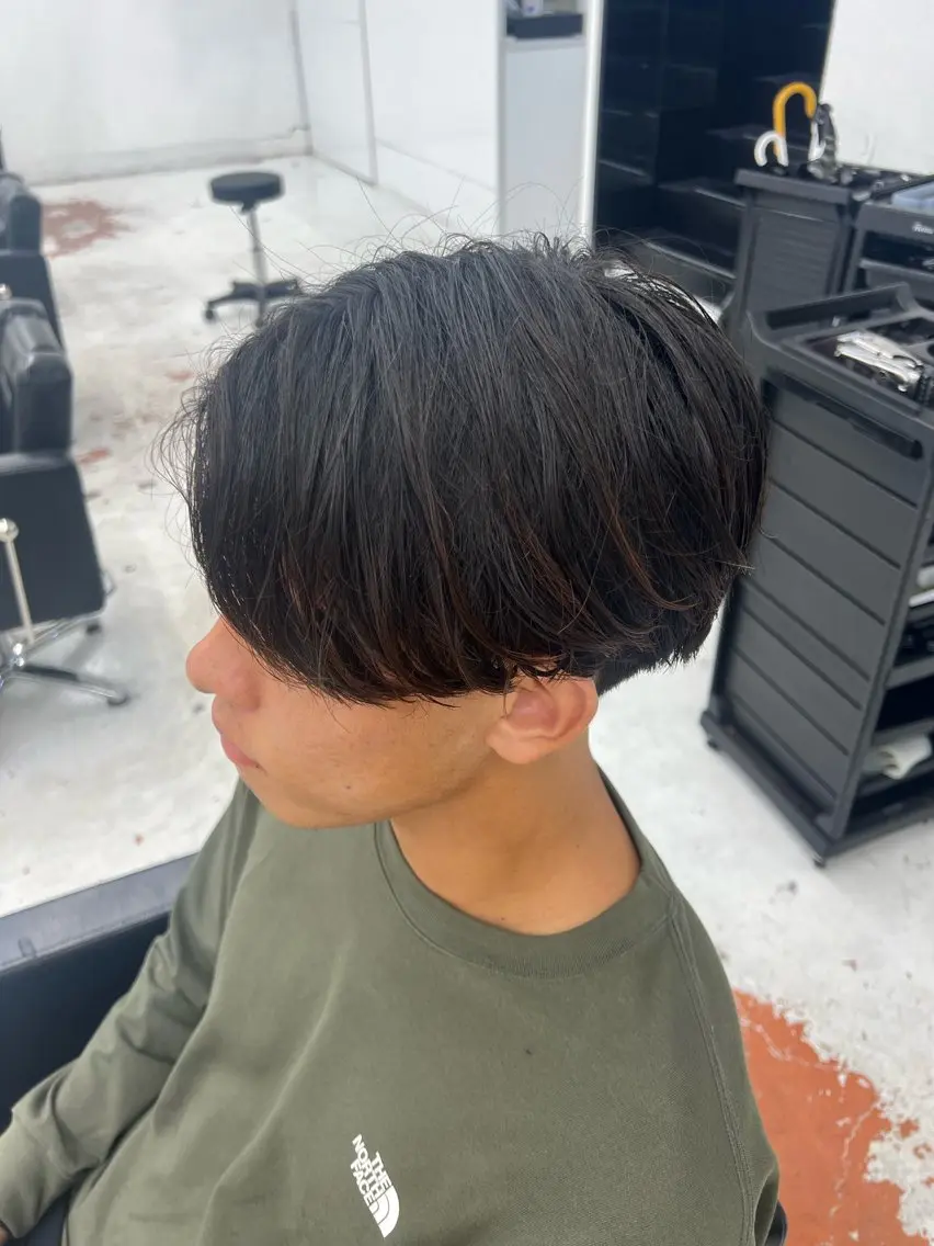 ショート パーマ メンズ メンズパーマ カット パーマ 柏メンズカットパーマ NO.1タイチのヘアスタイル