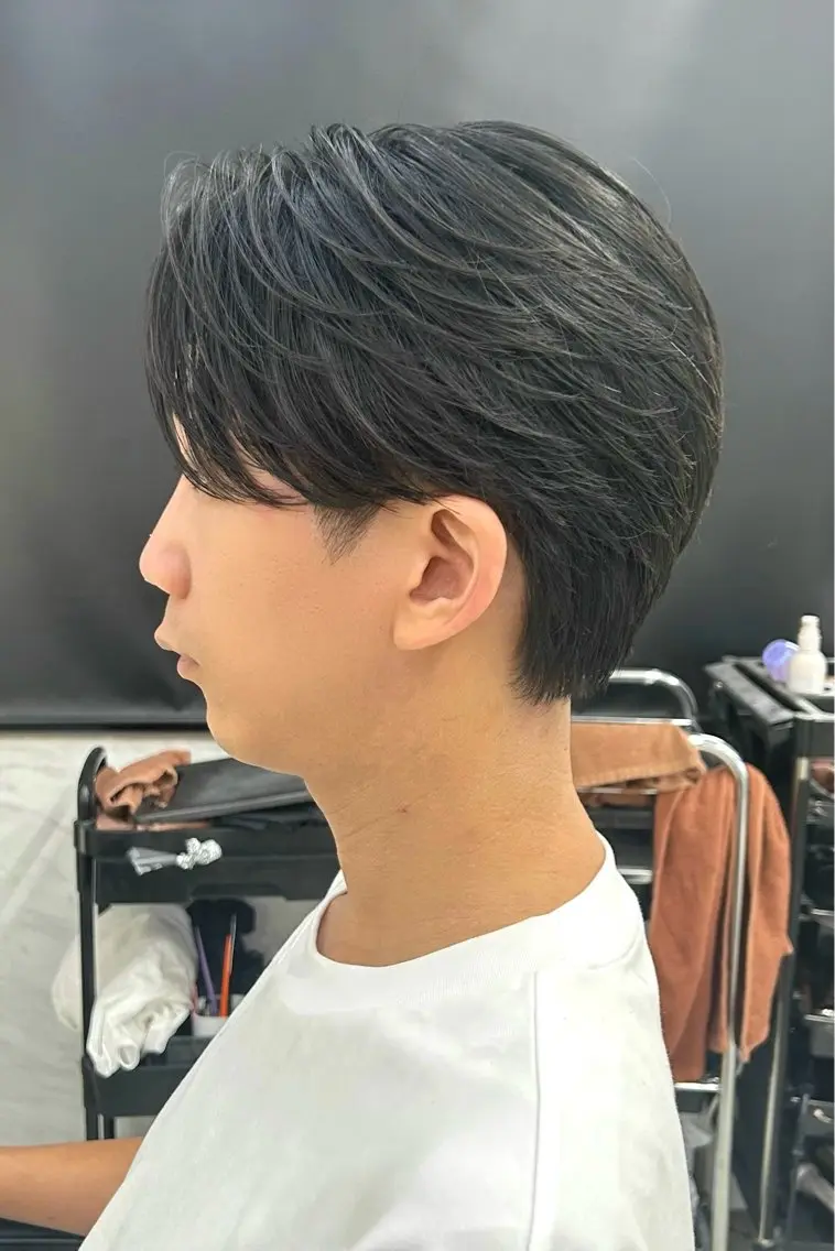 ショート パーマ メンズ カット ヘアセット メンズスタイリスト 前田雄輝のヘアスタイル