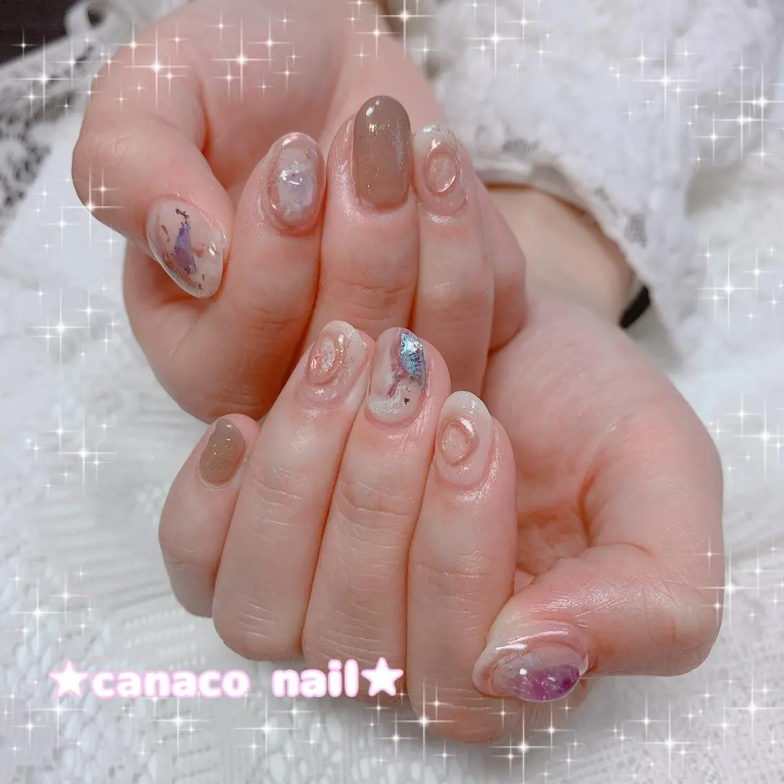 ネイル アートネイル ジェルネイル ミラーネイル ニュアンスネイル パラジェル ハンドネイル ハンドケア ベテランネイル cnc nailのネイルデザイン
