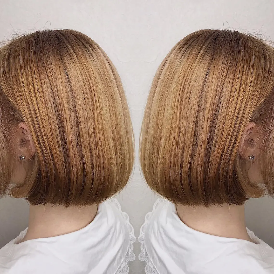 ショート カラー ベージュカラー オレンジ オレンジベージュ ヘアカラー 柴田 祐輔のヘアスタイル