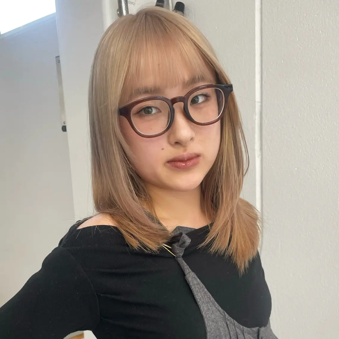 セミロング カラー ヘアカラー トリートメント ヘアセット 🪅ブリーチカラー 🪅琉羽Ruuのヘアスタイル