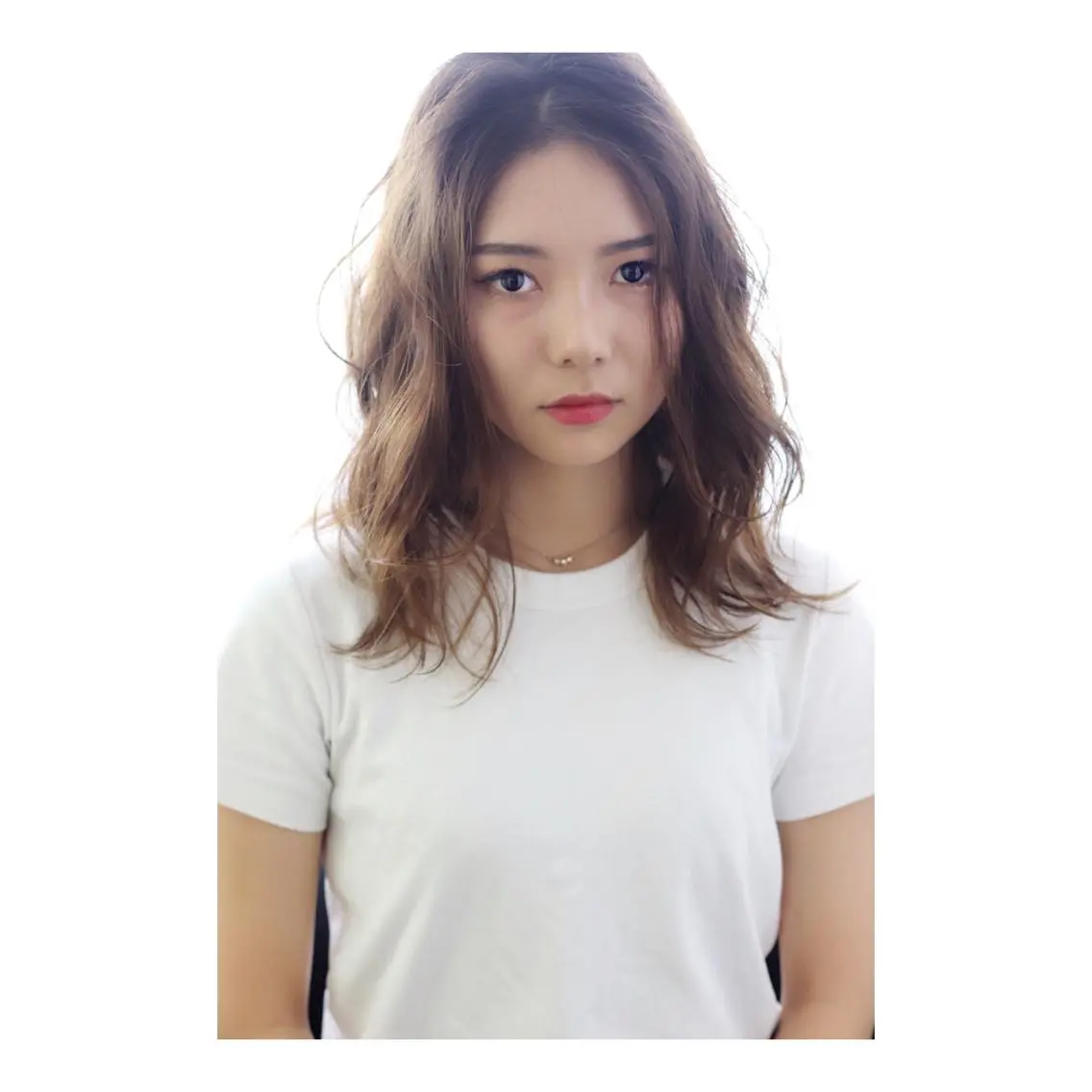 セミロング ヘアカラー トリートメント Stazio 54の眉毛・アイブロウイメージ