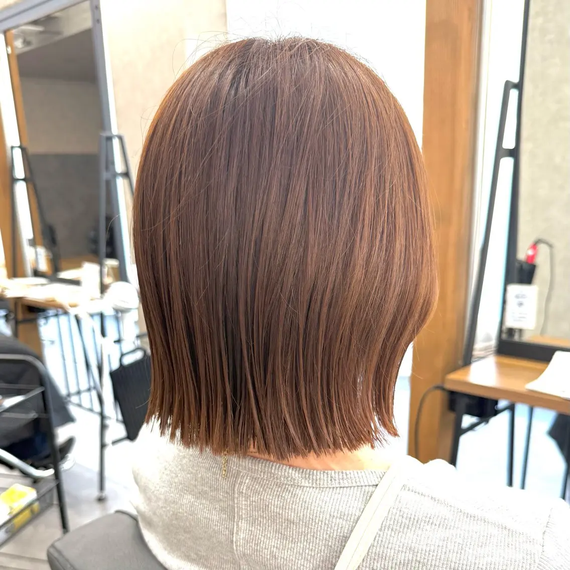 ミディアム カラー ボブ 外ハネヘア 似合わせボブ🎀🫧 千葉 優希のヘアスタイル