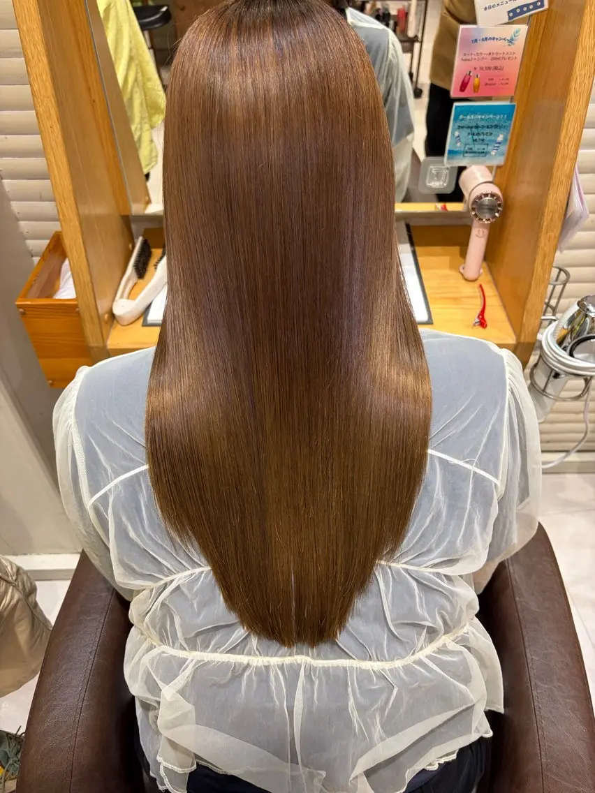 ロング カラー ゆずき  ︎︎のヘアスタイル