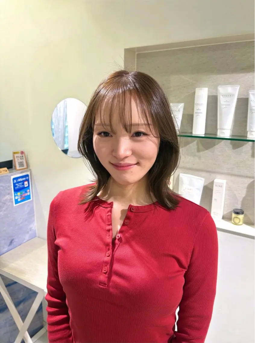ミディアム カラー ヘアカラー 【似合わせボブ】 ／ おおの かい🫟のヘアスタイル