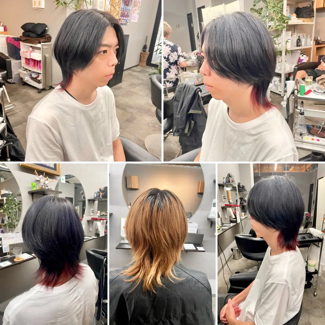 カラー メンズ メンズブリーチ メンズハイトーン ブリーチ ブルーカラー デザインカラー カット ヘアカラー 🌹ミラクル美容師 🌹ブリーチ✨くっぽのヘアスタイル