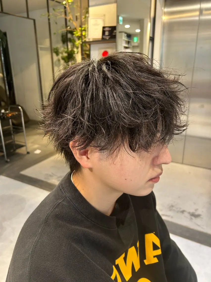 パーマ カット パーマ メンズ清潔感のプロ 💈メンズパーマ藤田のヘアスタイル
