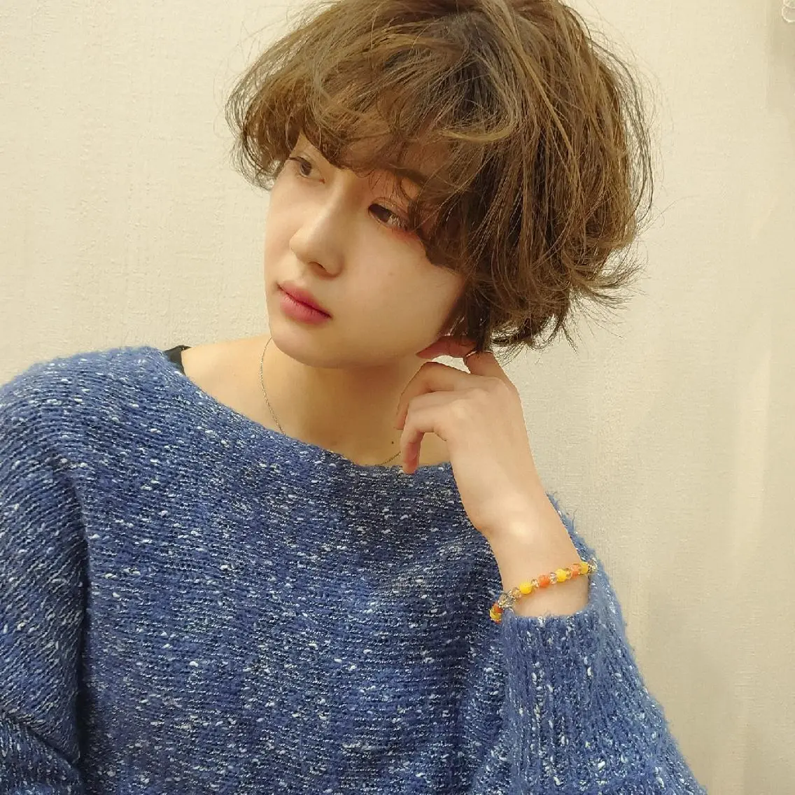 ショート パーマ カット 髪質改善/ブリーチ 田代 龍我のヘアスタイル