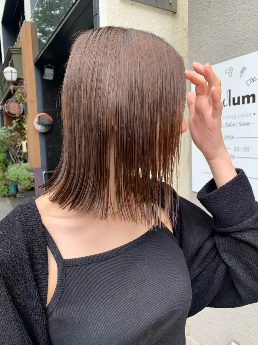 ✨人気✨🌷カット➕カラー(ブリーチなし)➕ツヤ髪トリートメント🌷の写真