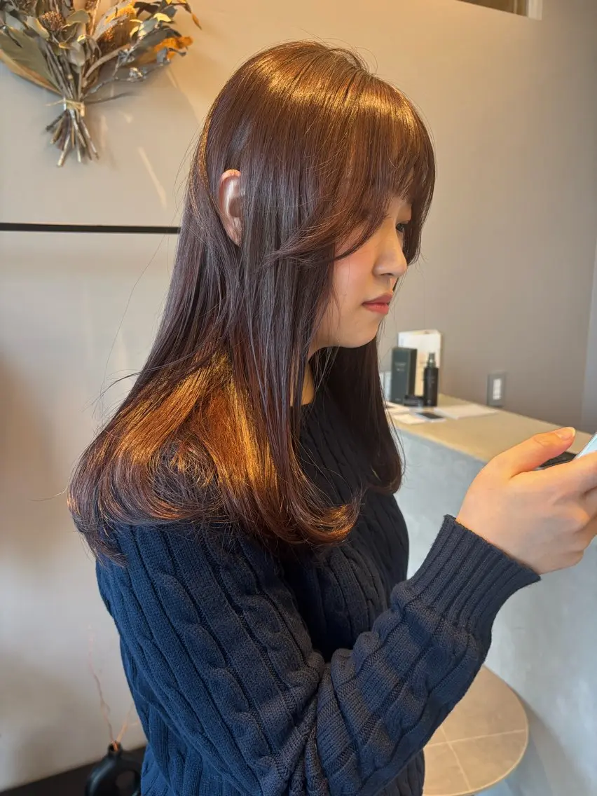 セミロング カラー ラベンダーカラー ピンクカラー miyu /nenのヘアスタイル