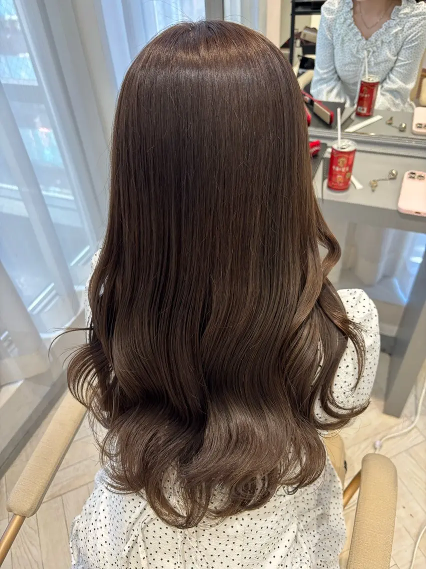 カット+艶カラー+TOKIOインカラミトリートメント🩵の写真