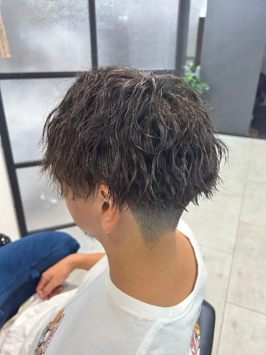 ショート パーマ メンズ マッシュ 刈り上げ メンズパーマの達人 / タカシマダイスケのヘアスタイル