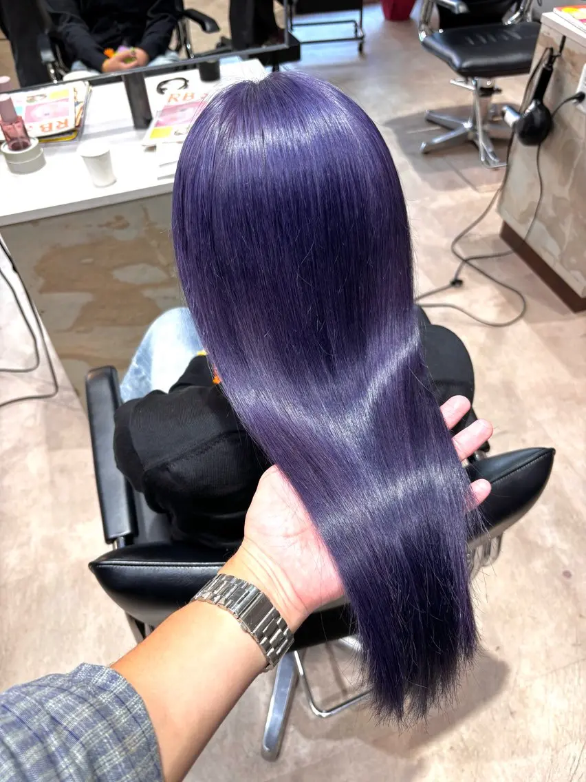ロング ヘアカラー トリートメント 本田 央介のヘアスタイル