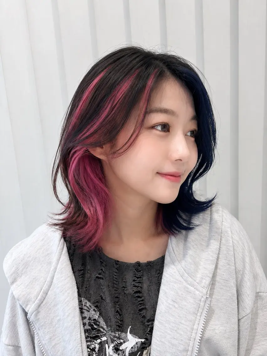 ミディアム Uhair師勝. 伏江優海のヘアスタイル