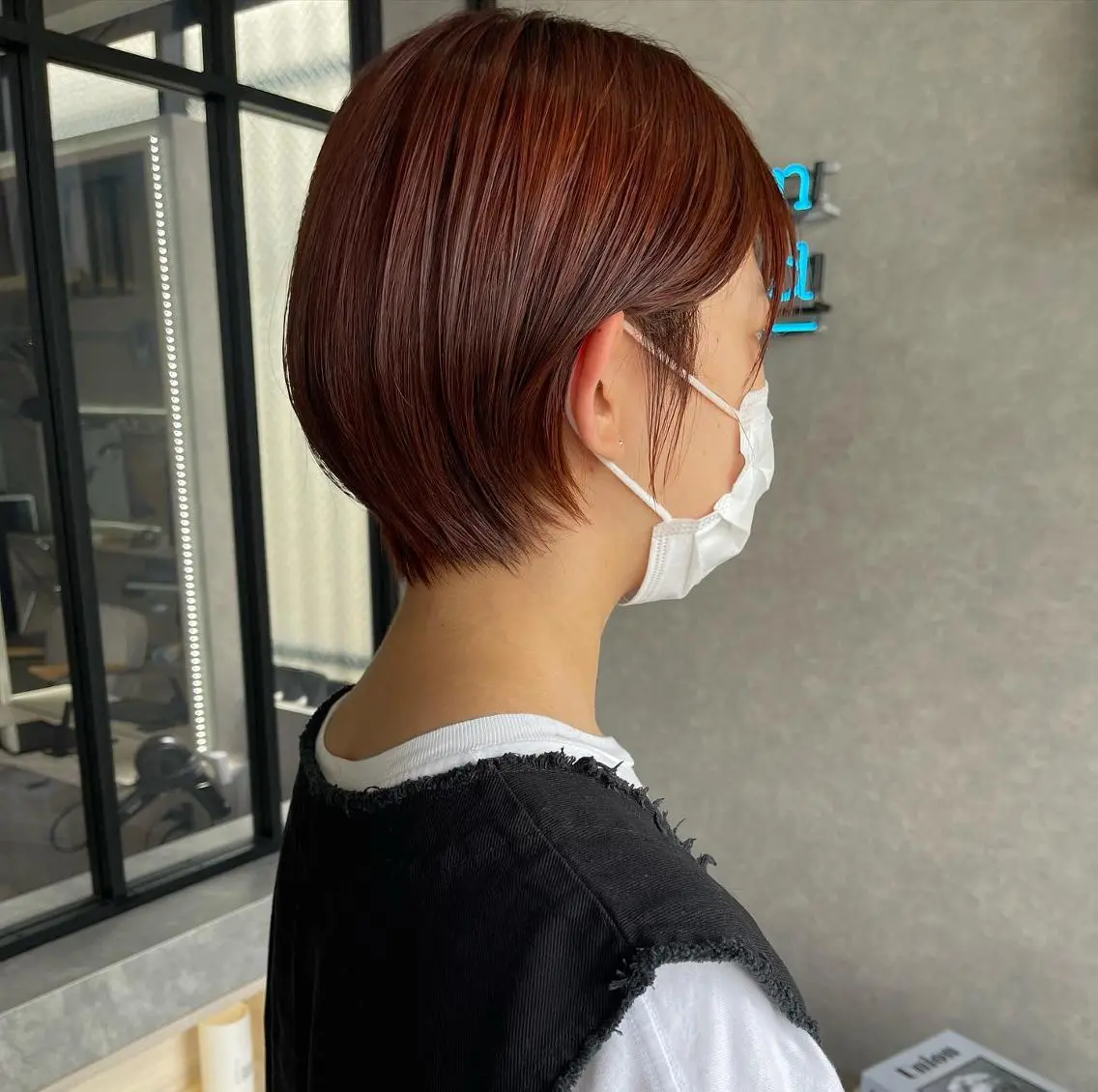 ショート ハイライト 髪質改善 河原 亮のヘアスタイル