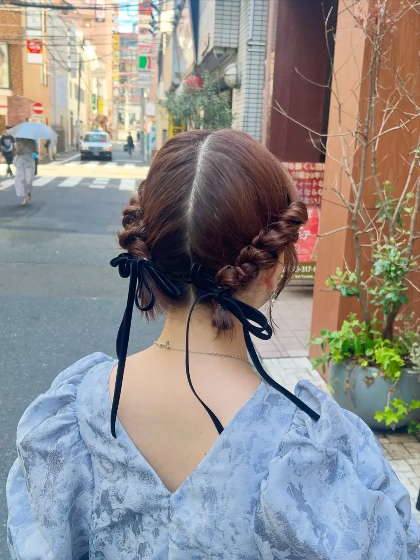 ヘアアレンジ 【カラーモデル】檜佐 叶実のヘアスタイル