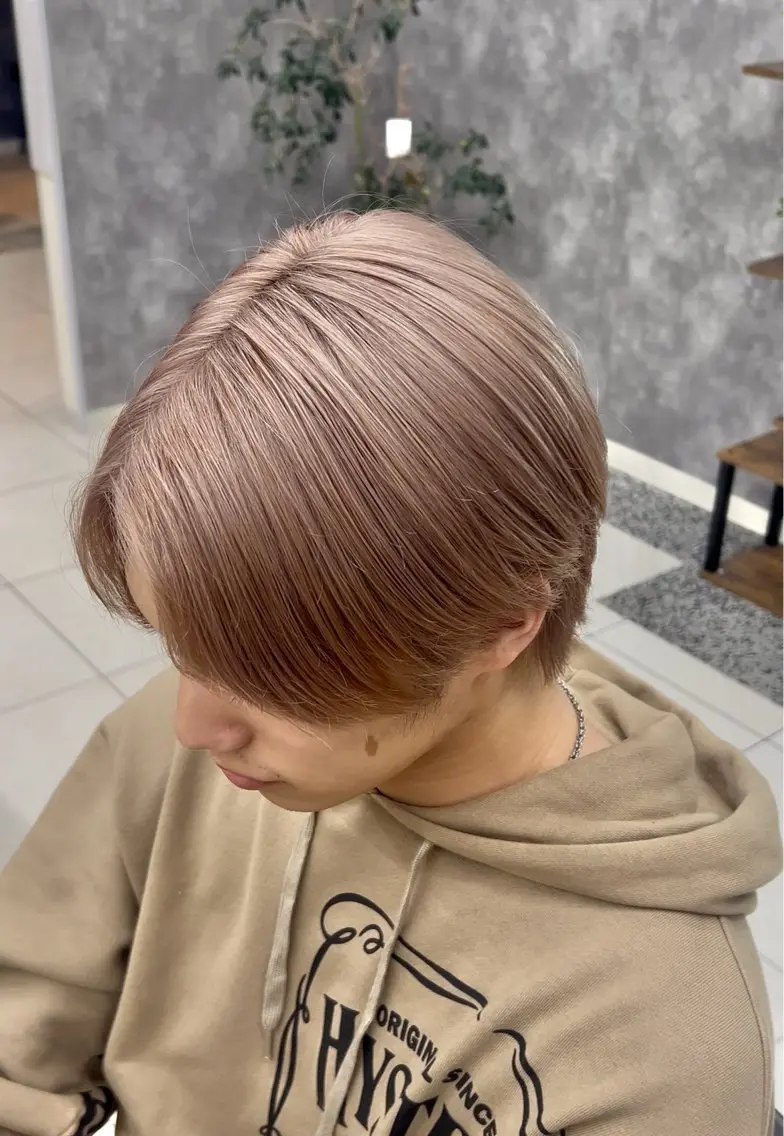 カラー メンズ メンズブリーチ ブリーチ ヘアカラー 平野 凛のヘアスタイル
