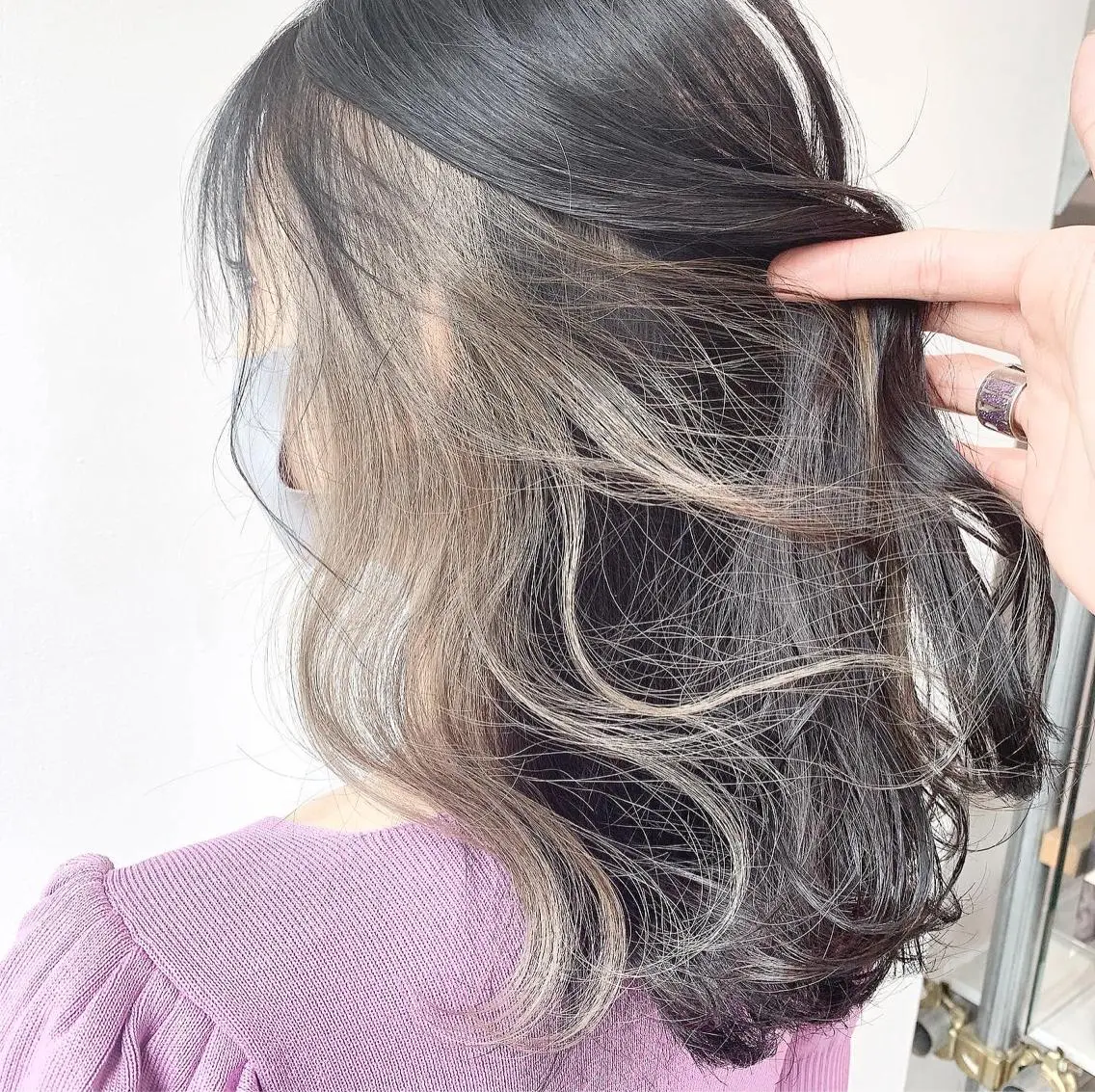 ミディアム カラー ブロンド ヘアカラー トリートメント 🏆ウルフ/レイヤー 指名No.1山口圭佑のヘアスタイル