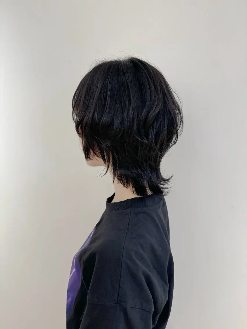 ミディアム ウルフカット カット トリートメント えんどう みほのヘアスタイル