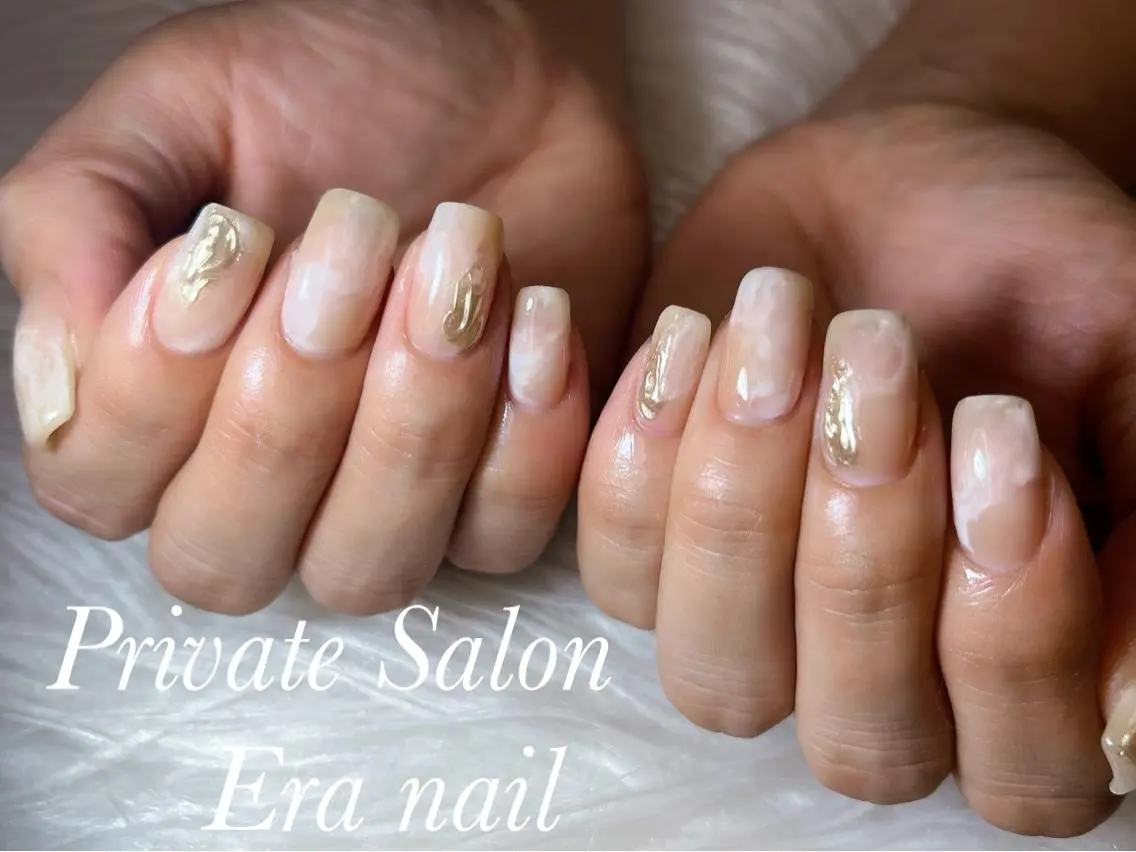 ネイル ミラーネイル ニュアンスネイル Era nailのネイルデザイン