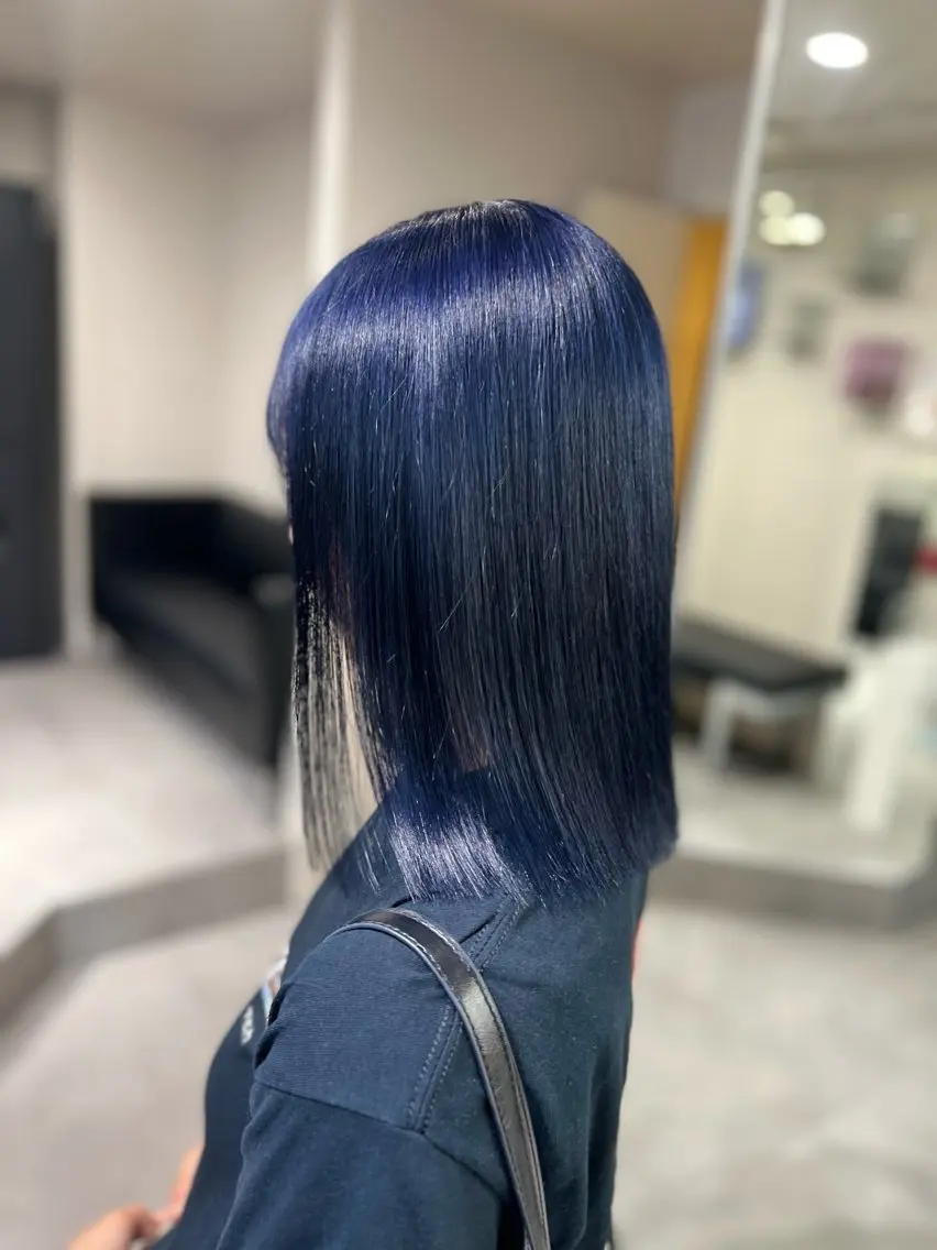 ミディアム ヘアカラー トリートメント ヘッドスパ ヘアセット ケアブリーチ/まつパ マツエク/sEnAのヘアスタイル