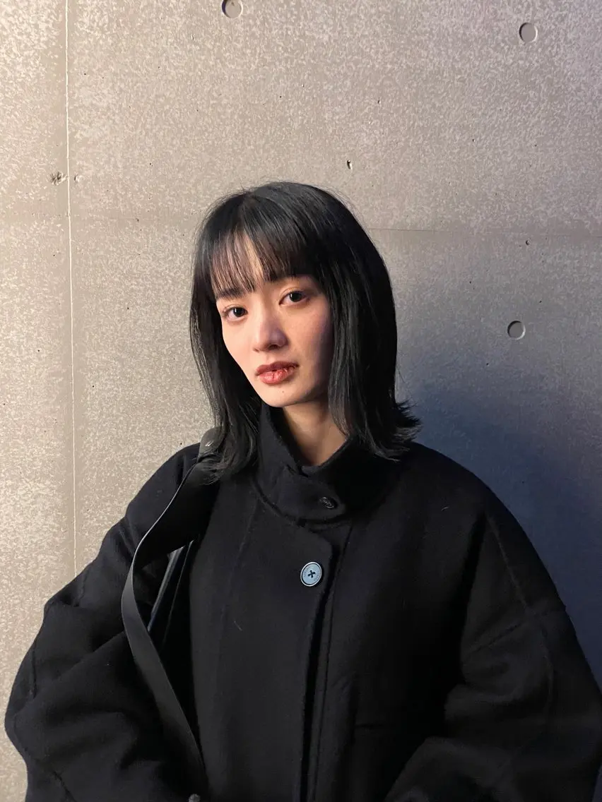 ミディアム HEIMER ミカド　サトル△のヘアスタイル