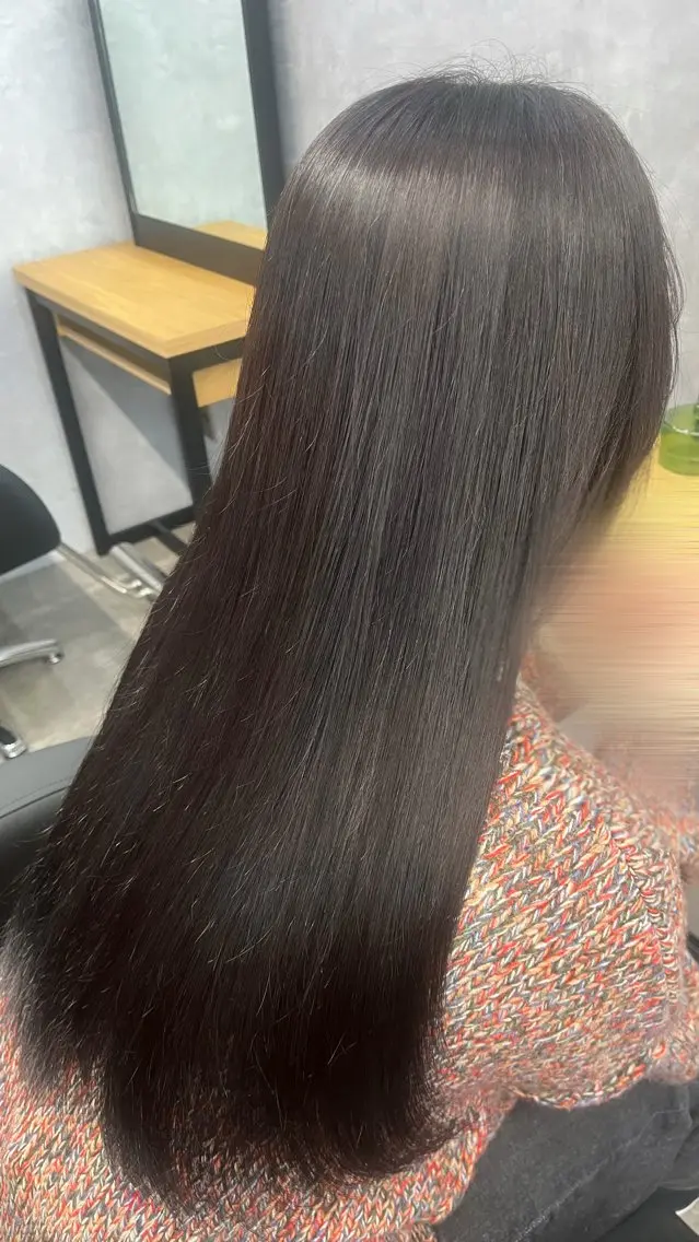 ロング カラー カット ヘアカラー 熊谷 有紗のヘアスタイル