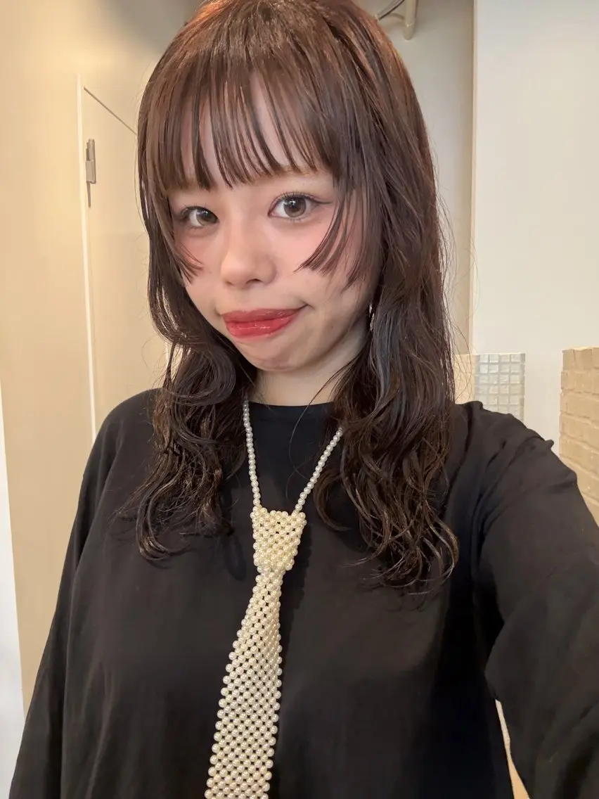 ミディアム カラー ヘアカラー 無料カットモデル募集 垢抜けカラーのヘアスタイル