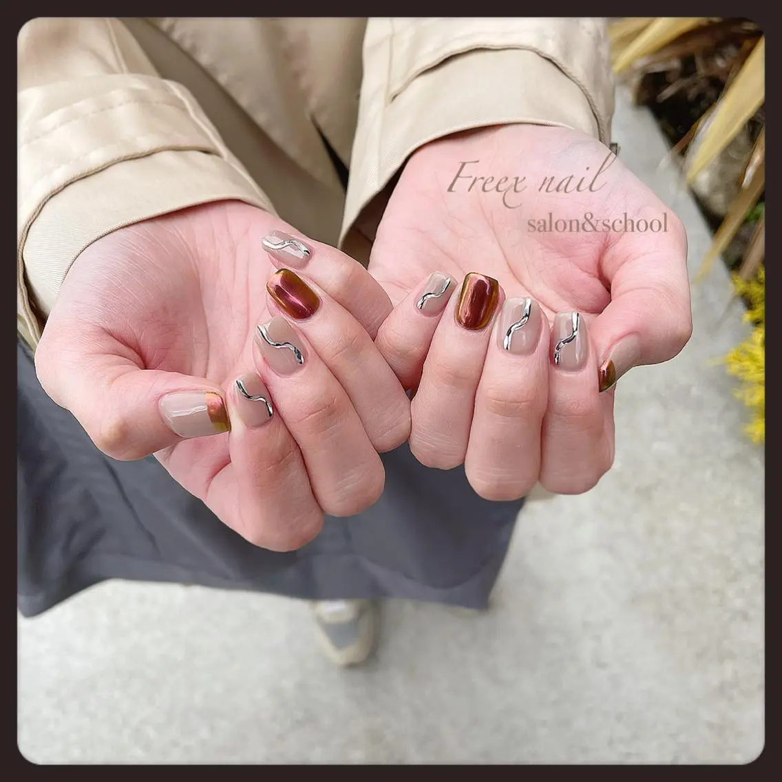 ネイル ハンドネイル ハンドケア freex nail /ニュアンス/個性派のネイルデザイン