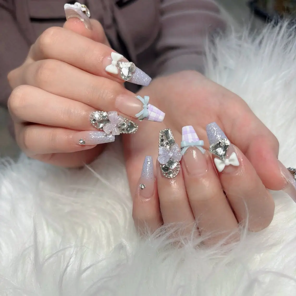 ネイル フットネイル フレンチネイル グラデーション 韓国ネイル ロングネイル ハンドネイル Hani Nail Salonのネイルデザイン