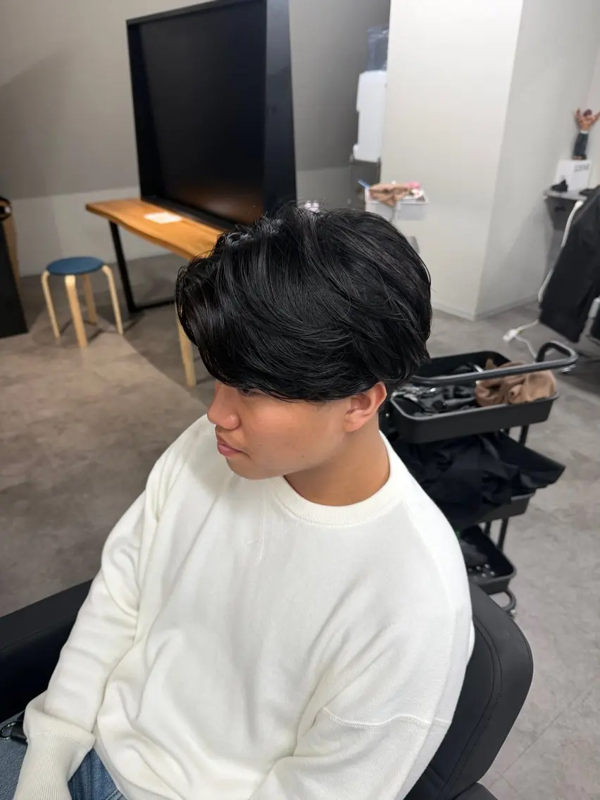 メンズ カット パーマ シャドウパーマ/立川 メンズ/コタロウのヘアスタイル