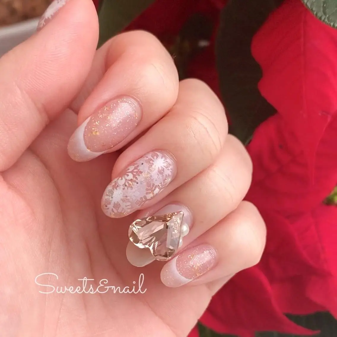ネイル アートネイル フレンチネイル ジェルネイル グラデーション ハート Sweets＆ nail みなこのネイルデザイン