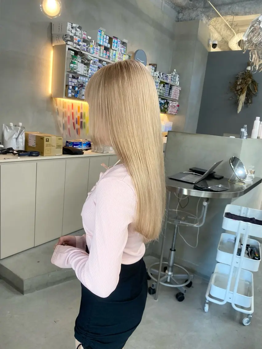 ロング カラー ヘアカラー 前橋 姫奈のヘアスタイル