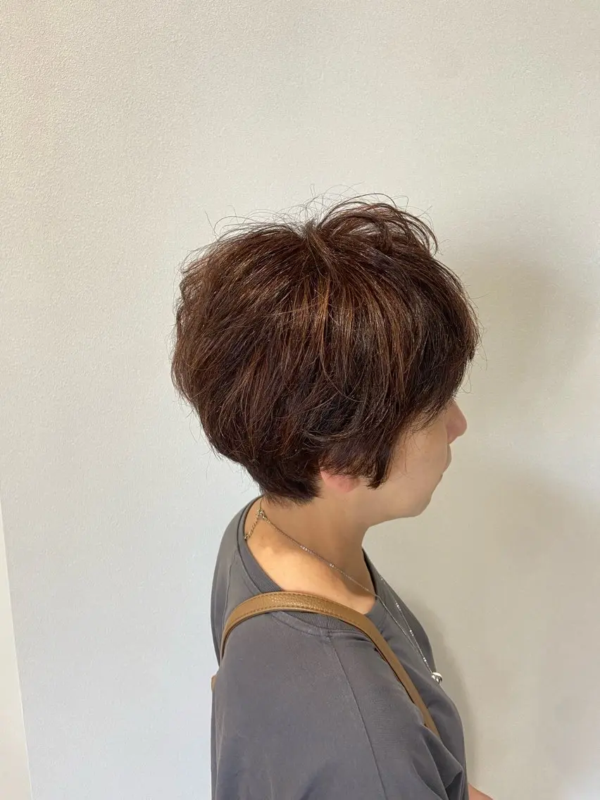 ショート ハイライト ショートヘア 長田 尚大のヘアスタイル