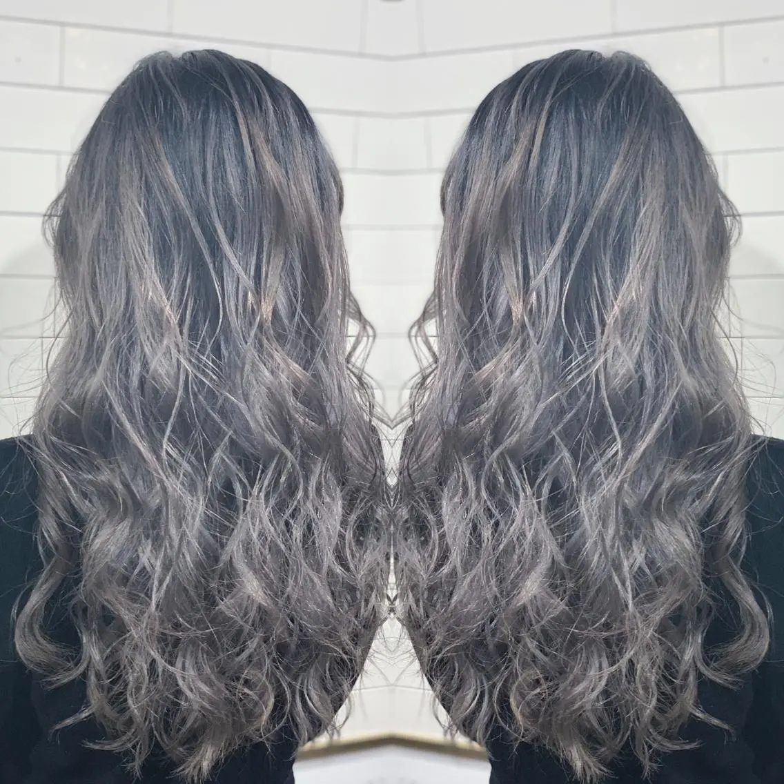 ロング カラー パーマ ヘアアレンジ メンズ キッズ ネイル マツエク・マツパ ヘアカラー 髪質改善×ハイトーン 中田啄也のヘアスタイル