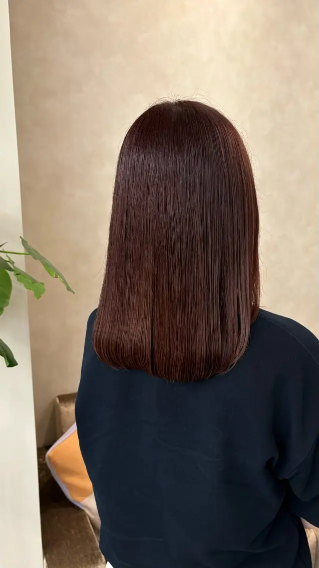 カラー ブリーチ ブラウンカラー ピンクカラー ボブ/レイヤー/暖色 カラー/モモカ🎀のヘアスタイル