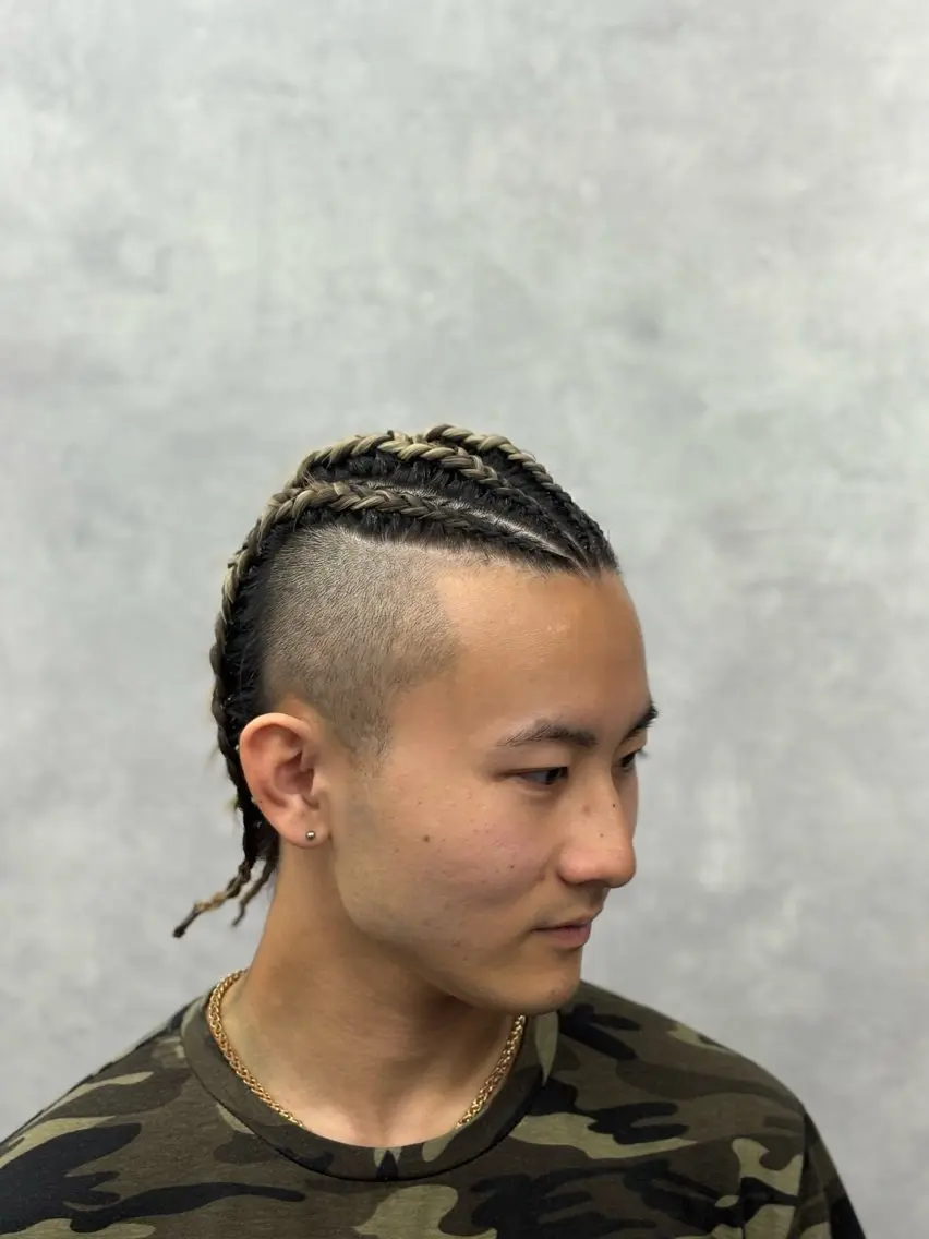 メンズ エクステ ヘアセット 本間 颯太のヘアスタイル