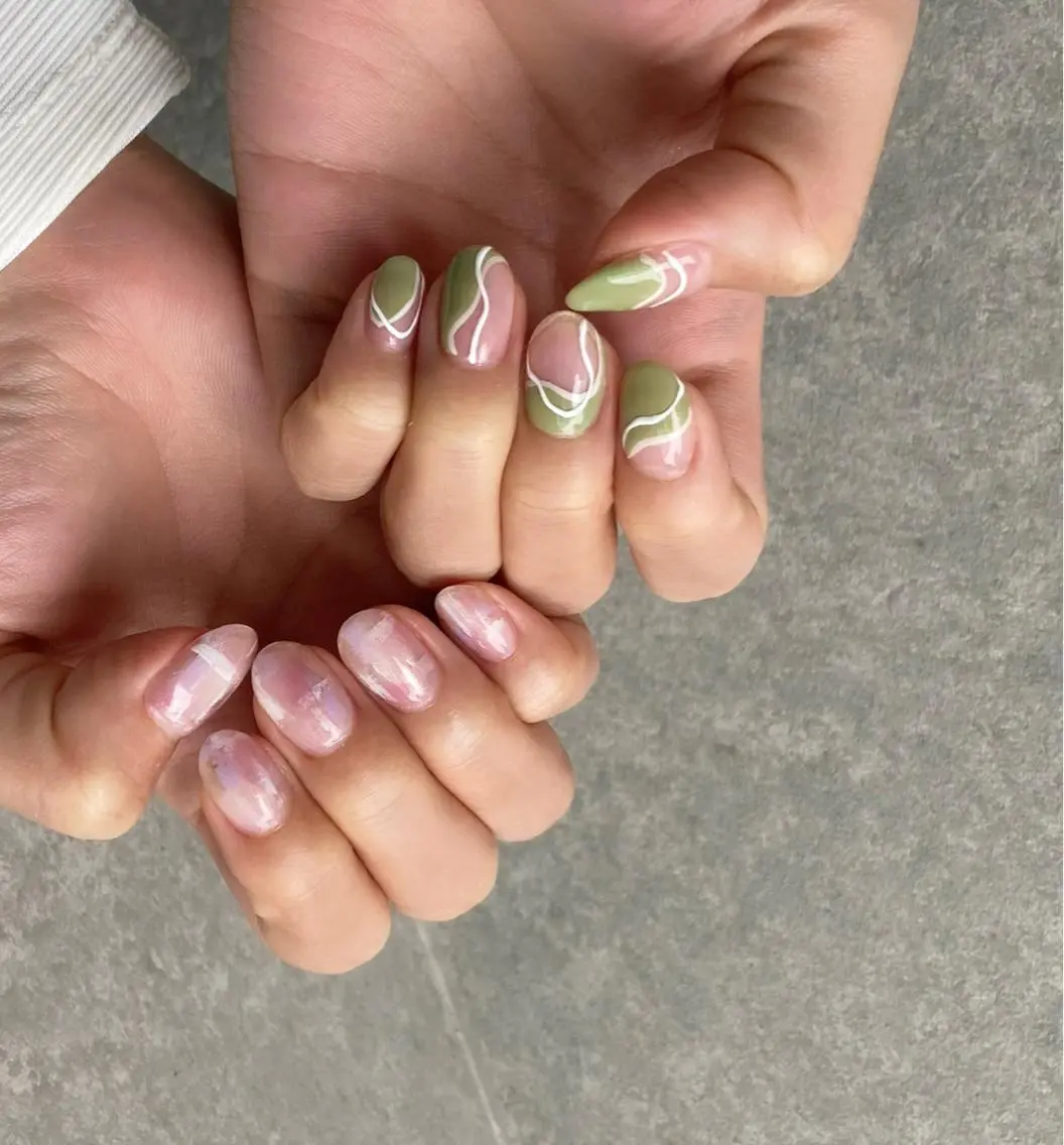 ネイル アートネイル 長さ出し ジェルネイル 氷ネイル・うるうるネイル マットネイル ハンドネイル nail salon Soeurのネイルデザイン