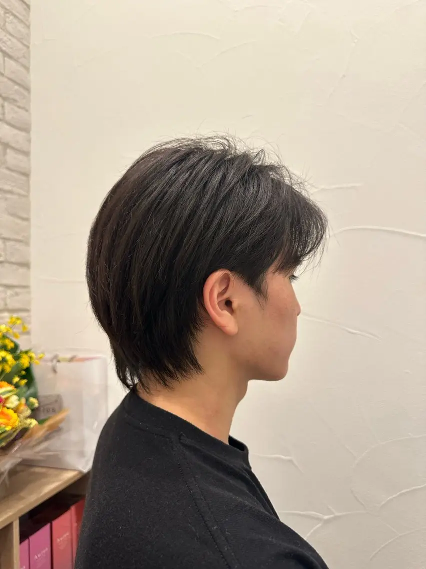 ミディアム メンズ カット ヘッドスパ Ash中目黒 森田みなみのヘアスタイル