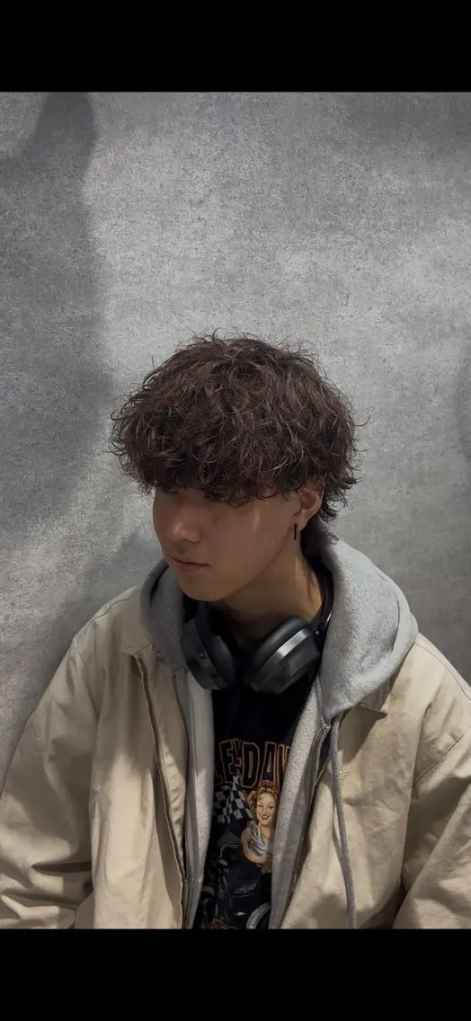 ショート パーマ メンズ メンズパーマ トレンド🔥メンズ 特化⚡️網野裕希のヘアスタイル