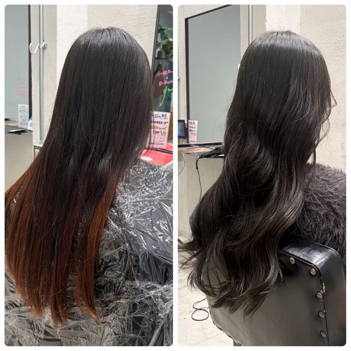 カラー Sakura / 柔らかカラー🐈‍⬛のヘアスタイル