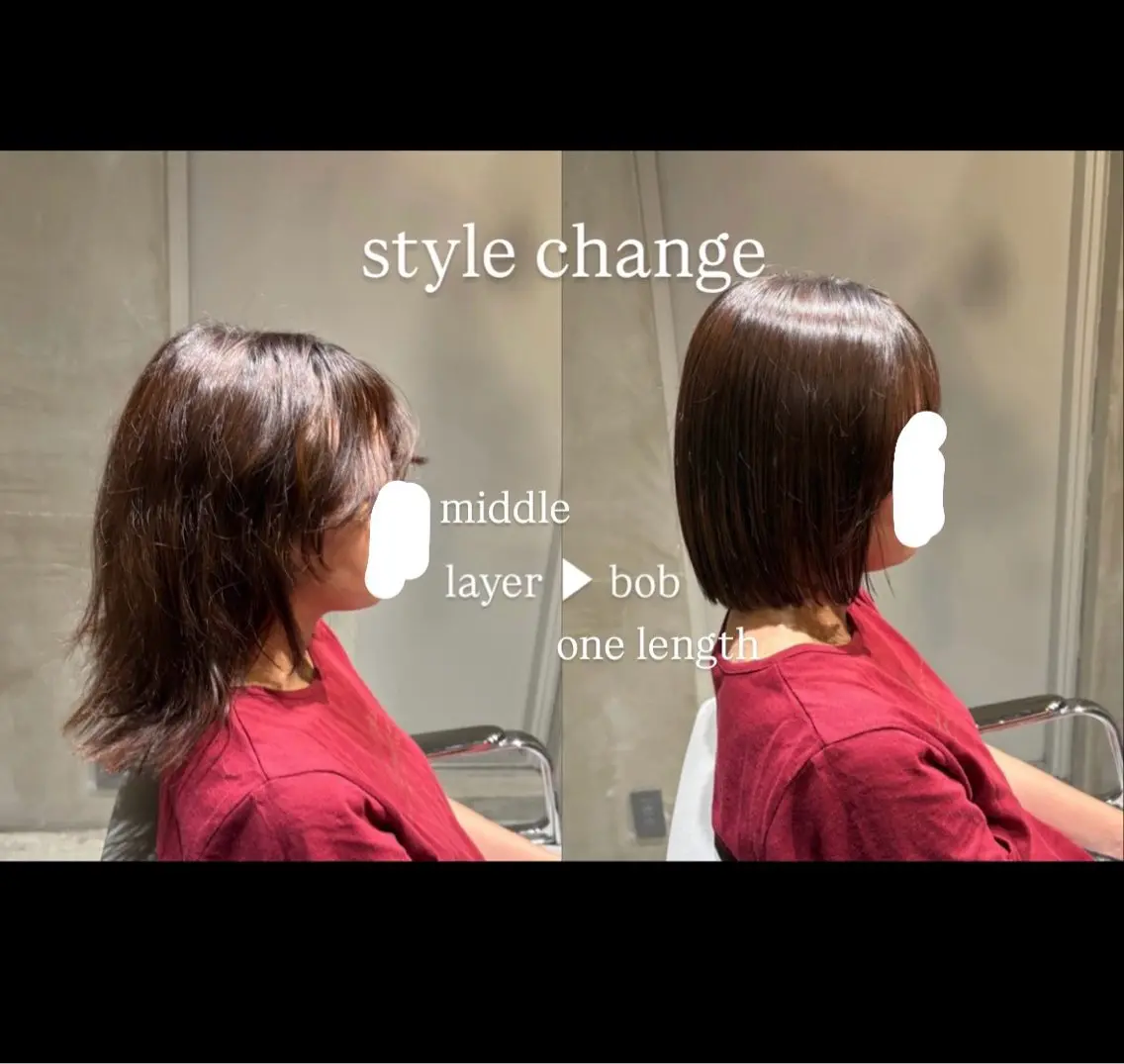 ショート ボブ レイヤーカット kei/梅田美容室 /モデル募集中のヘアスタイル