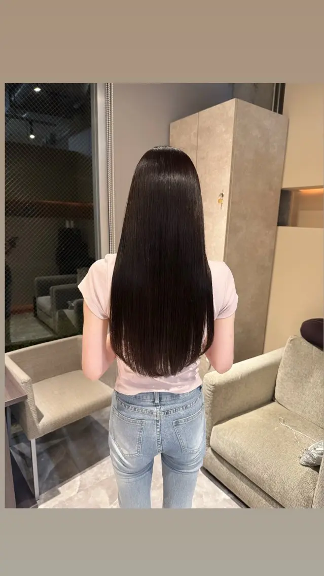 ロング カラー スガハラ アンナのヘアスタイル