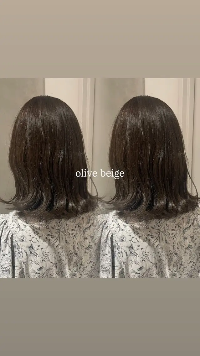 ミディアム カラー 加藤 未夢のヘアスタイル