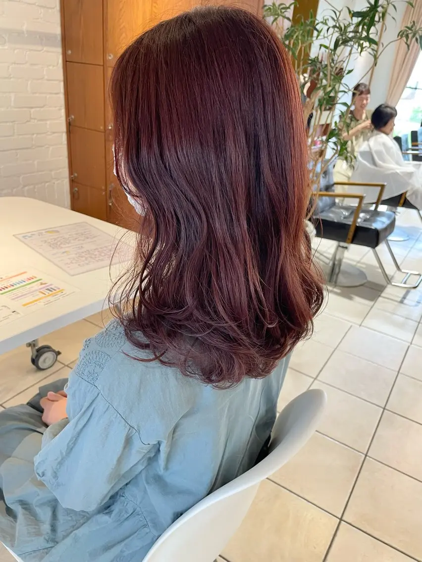 ミディアム 🌿透明感カラー 松本麻里奈🌼のヘアスタイル