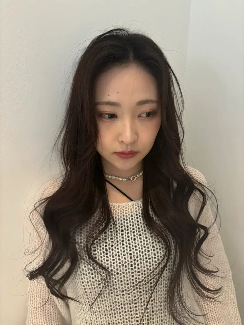 【🌷minimo限定メニュー🌷】前髪、後れ毛カット+カラー+Aujua１stepトリートメントの写真