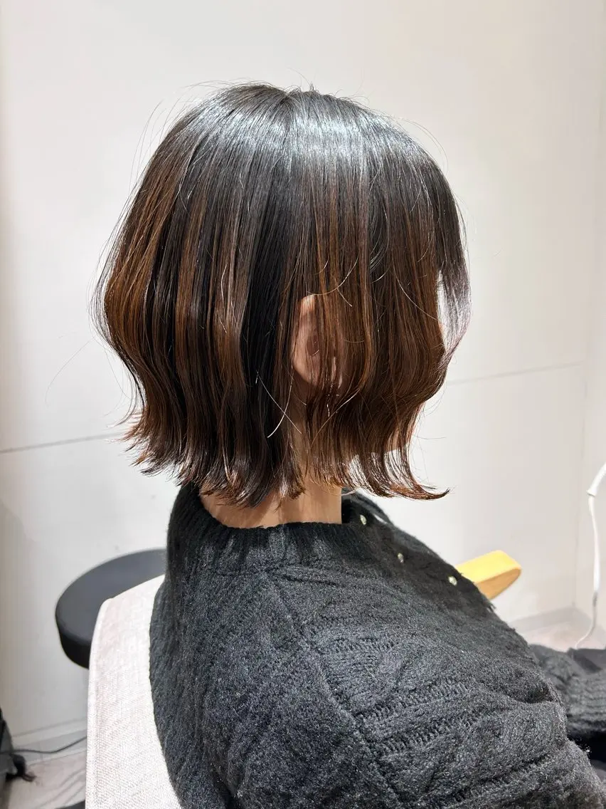 ミディアム 似合わせボブ🫧 丸みショート藤本のヘアスタイル