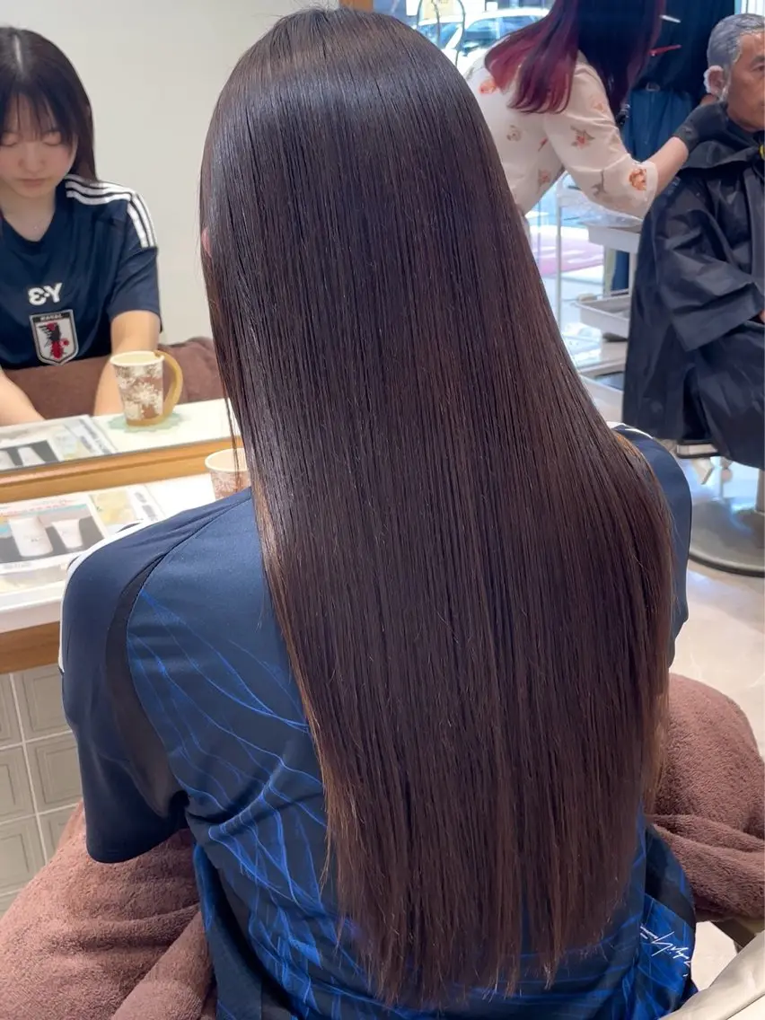 ロング 髪質改善 縮毛矯正 トリートメント カット 縮毛矯正 髪質改善ケア/透明感 カラー伊藤 千尋のヘアスタイル