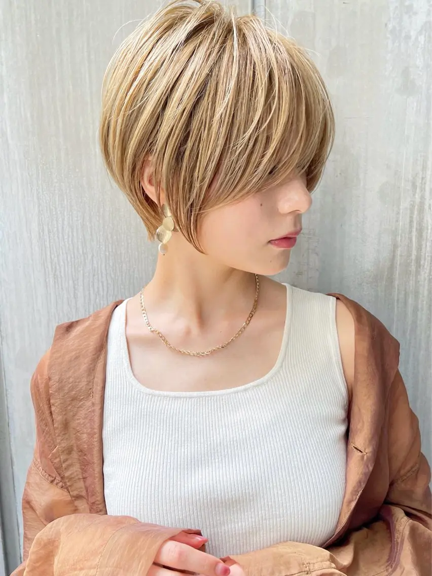 ショート ショートボブ 丸みショート ボブ 似合わせカット ショートヘア 銀座/大人ショート /絶壁解消/若狭真央のヘアスタイル